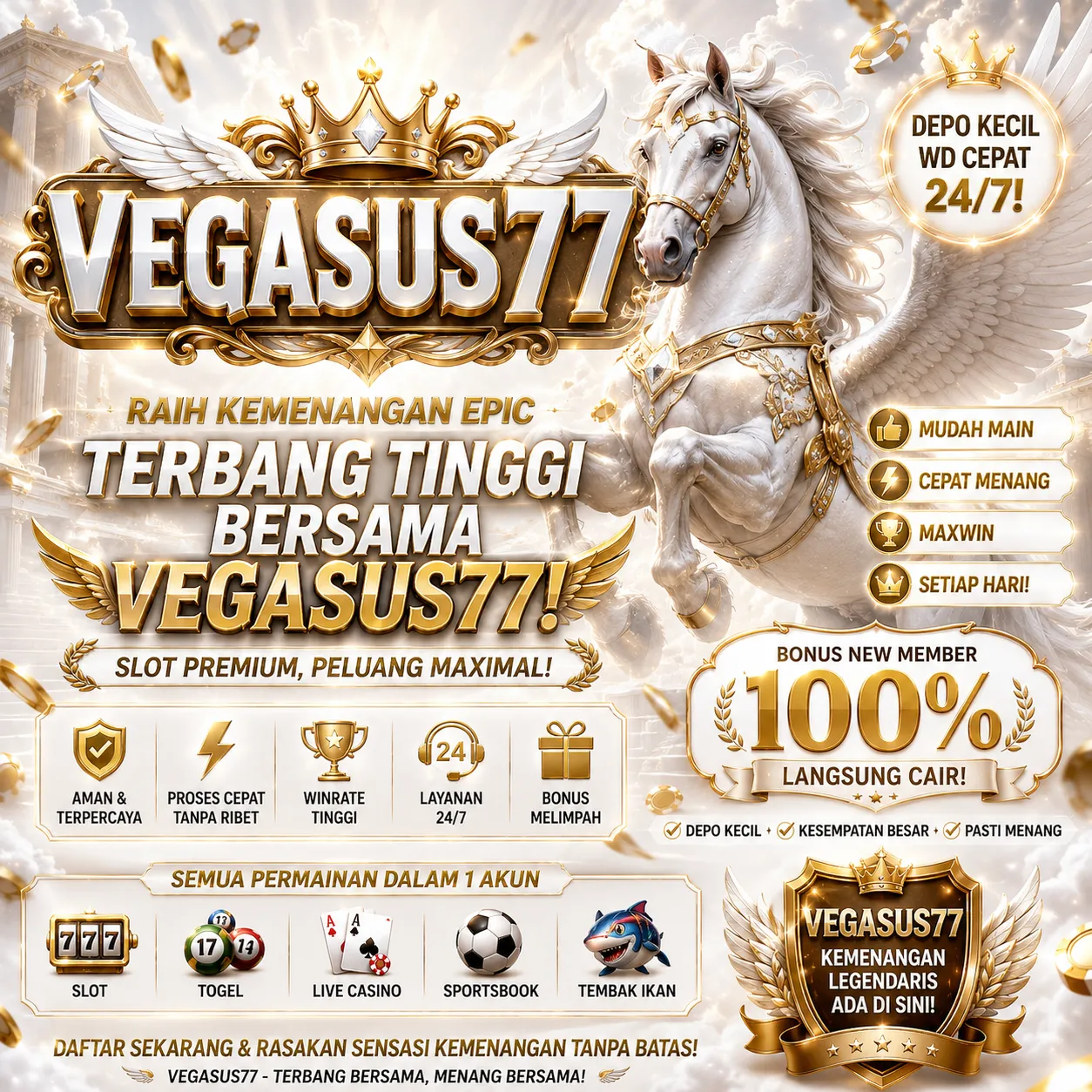Vegasus77 Banner